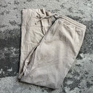 Club Monaco Tan Linen Pants